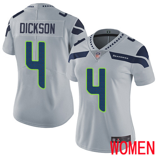 Seattle Seahawks Limited Grey Women Michael Dickson Alternate Jersey NFL Football #4 Vapor Untouchable